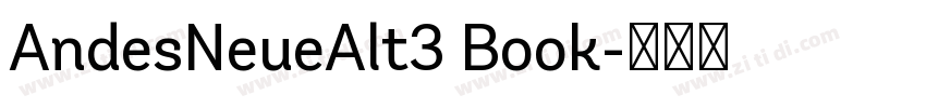 AndesNeueAlt3 Book字体转换